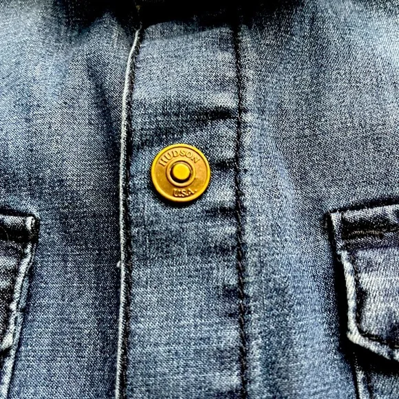 Hudson Jeans kids button down denim dress. Size L - Picture 4 of 12